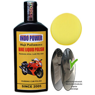 Indo Power Bike Liquid Polish( High Performance) 100Ml.+ One Foam Applicator Pad.