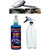 Indo Power Car Glass Cleaner 500Ml. + Multipurpose Car Wash Bottle Black Nozzle Spray  .+All Tyre Cleaning Brush