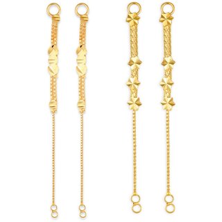 1gram gold Plated Kanchain Ear chain earcuff Ear to Ear Combo for Women & Girls