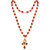 Rudraksha trishul Damru shiv shankar mala pendant chain for men [VFJ1349PG-RUDRA ]
