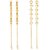 1gram gold Plated Kanchain Ear chain earcuff Ear to Ear Combo for Women & Girls