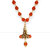 Rudraksha trishul Damru shiv shankar mala pendant chain for men [VFJ1350PG-RUDRA ]