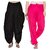 VR Boss Women Synthetic Patiala Black Pink Pant for Kurtis Short Kurtis Salwar Chudidhar