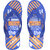 FOMO Men's Rubberized EVA Anti Skid Blue Flip-Flops and House Slippers ( Pro F51 )