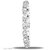 Heart Shaped Silver Plated American Diamond Metal Bracelet For Women