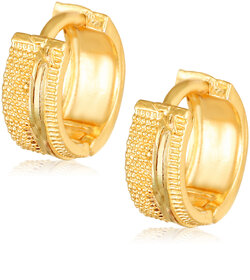Vighnaharta V Shape alloy Gold plated Bali, Chand Bali Earring for Women and Girls- (VFJ1475ERG)