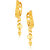 Filigree work Gold Plated alloy Hoop Earring Clip on fancy drop Bali Earring for Women and Girls