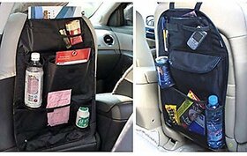 Car Back Seats Multi-Functional Universal Pockets Storage Organiser Bag, Standard Black