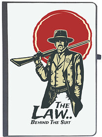 UDNAG Ruled Notebook Diary 'Wild wild west | the law behind the suit', [A5 80Pages 80GSM]