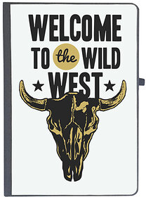 UDNAG Ruled Notebook Diary 'Wild west | Welcome to the wild west', [A5 80Pages 80GSM]