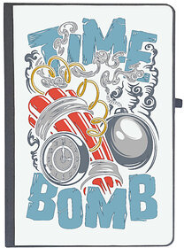 UDNAG Ruled Notebook Diary 'Bomb | Time bomb', [A5 80Pages 80GSM]