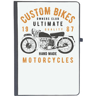 UDNAG Ruled Notebook Diary 'Motor Cycle | Custom Bikes Motorcycles', [A5 80Pages 80GSM]