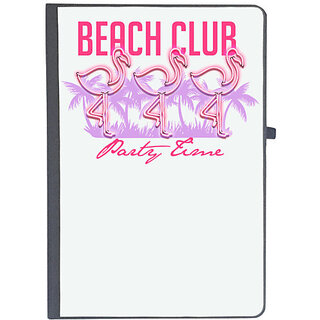UDNAG Ruled Notebook Diary 'Party Time | Beach club party time', [A5 80Pages 80GSM]