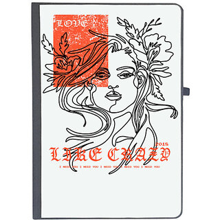 UDNAG Ruled Notebook Diary 'Love | Love like Crazy', [A5 80Pages 80GSM]