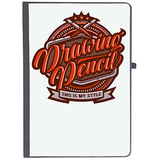 UDNAG Ruled Notebook Diary 'Style | Drawing pencil', [A5 80Pages 80GSM]