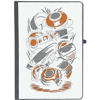 UDNAG Ruled Notebook Diary 'illustration | Headphone illustration', [A5 80Pages 80GSM]
