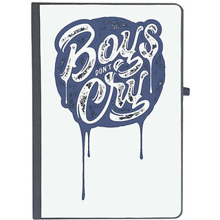 UDNAG Ruled Notebook Diary 'Boys don't cry', [A5 80Pages 80GSM]