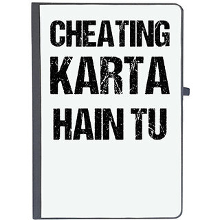 UDNAG Ruled Notebook Diary 'Movie Dialogue | Cheating karta hai tu', [A5 80Pages 80GSM]