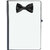 UDNAG Ruled Notebook Diary 'Bow Tie | Black bow tie', [A5 80Pages 80GSM]