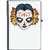 UDNAG Ruled Notebook Diary 'Zombie Illustration | Female Zombie and Flower White', [A5 80Pages 80GSM]