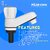 CUROVIT PVC PILLAR COCK TAP Wash Basin WHITE Pillar Cock with Foam Flow for Bathroom / Kitchen PVC Plastic Water Tap