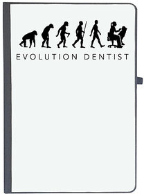 UDNAG Ruled Notebook Diary 'Dentist | Evolution dentist', [A5 80Pages 80GSM]