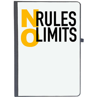 UDNAG Ruled Notebook Diary 'Rules limits | No rules no limits', [A5 80Pages 80GSM]