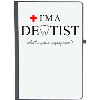 UDNAG Ruled Notebook Diary 'Dentist | a dentist', [A5 80Pages 80GSM]