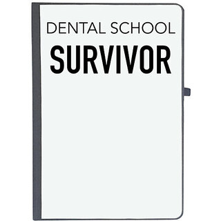 UDNAG Ruled Notebook Diary 'Dentist | Dental school Survivor', [A5 80Pages 80GSM]
