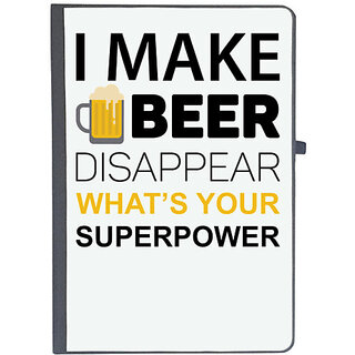 UDNAG Ruled Notebook Diary 'Beer | I Make Beer', [A5 80Pages 80GSM]