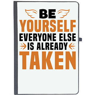 UDNAG Ruled Notebook Diary 'Be yourself', [A5 80Pages 80GSM]