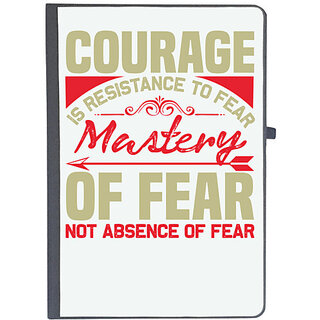 UDNAG Ruled Notebook Diary 'Courage | Courage', [A5 80Pages 80GSM]