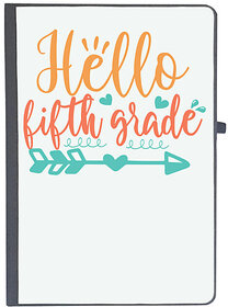 UDNAG Ruled Notebook Diary 'School | hello fifth grade', [A5 80Pages 80GSM]