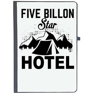 UDNAG Ruled Notebook Diary 'Hotel | five billon Star', [A5 80Pages 80GSM]