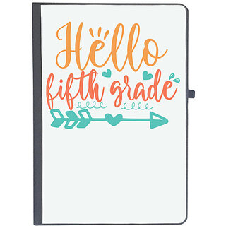 UDNAG Ruled Notebook Diary 'School | hello fifth grade', [A5 80Pages 80GSM]