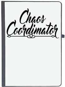 UDNAG Ruled Notebook Diary 'Coordinator | chaos coordinator,', [A5 80Pages 80GSM]
