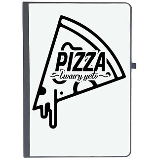 UDNAG Ruled Notebook Diary 'Pizza | pizza luxury yet-', [A5 80Pages 80GSM]