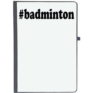 UDNAG Ruled Notebook Diary '| badminton', [A5 80Pages 80GSM]