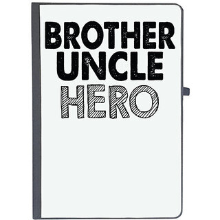 UDNAG Ruled Notebook Diary 'Brother | brother uncle hero', [A5 80Pages 80GSM]