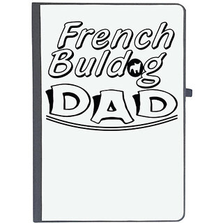 UDNAG Ruled Notebook Diary 'Father | french baldog dad', [A5 80Pages 80GSM]