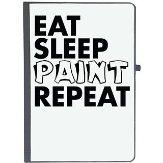 UDNAG Ruled Notebook Diary 'Paint | eat sleep paint repeat 2', [A5 80Pages 80GSM]