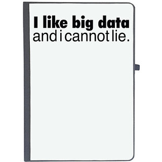 UDNAG Ruled Notebook Diary '| i like big data and i cannot lie', [A5 80Pages 80GSM]