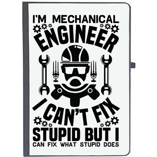 UDNAG Ruled Notebook Diary 'Mechanical Engineer | I'm mechanical', [A5 80Pages 80GSM]