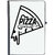 UDNAG Ruled Notebook Diary 'Pizza | pizza luxury yet-', [A5 80Pages 80GSM]