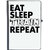 UDNAG Ruled Notebook Diary 'Train, gym | eat sleep train repeat 2', [A5 80Pages 80GSM]