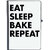 UDNAG Ruled Notebook Diary 'Life Cycle | eat sleep bake repeat', [A5 80Pages 80GSM]