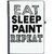 UDNAG Ruled Notebook Diary 'Paint | eat sleep paint repeat', [A5 80Pages 80GSM]