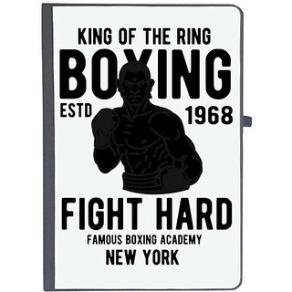 UDNAG Ruled Notebook Diary 'Boxing | King of The Ring', [A5 80Pages 80GSM]