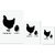 UDNAG Untearable Waterproof Stickers 155GSM 'Chicken & egg | Story of Chicken and Egg' A4 x 1pc, A5 x 1pc & A6 x 2pc