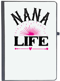 UDNAG Ruled Notebook Diary Grand Father, nana life (A5 80Pages 80GSM)